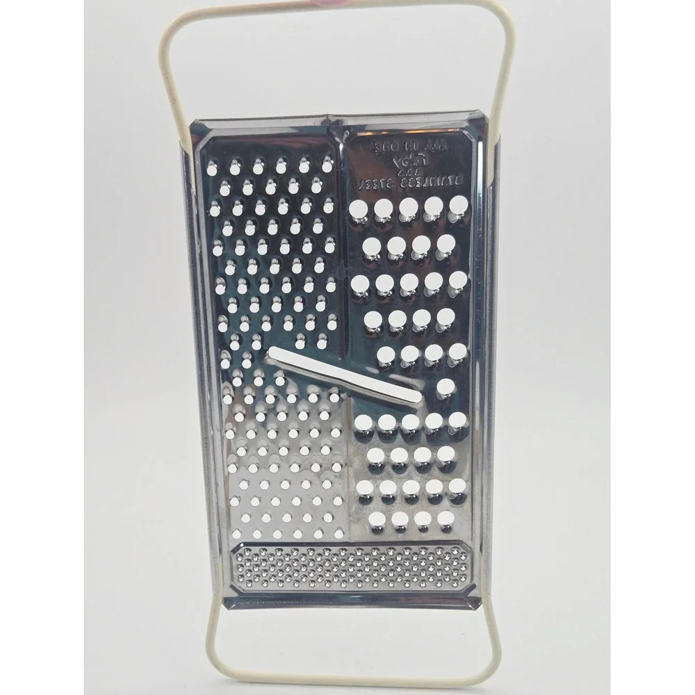 Vintage Foley All In One Grater  Stainless Steel Shreds Fine Course & Nutmeg USA